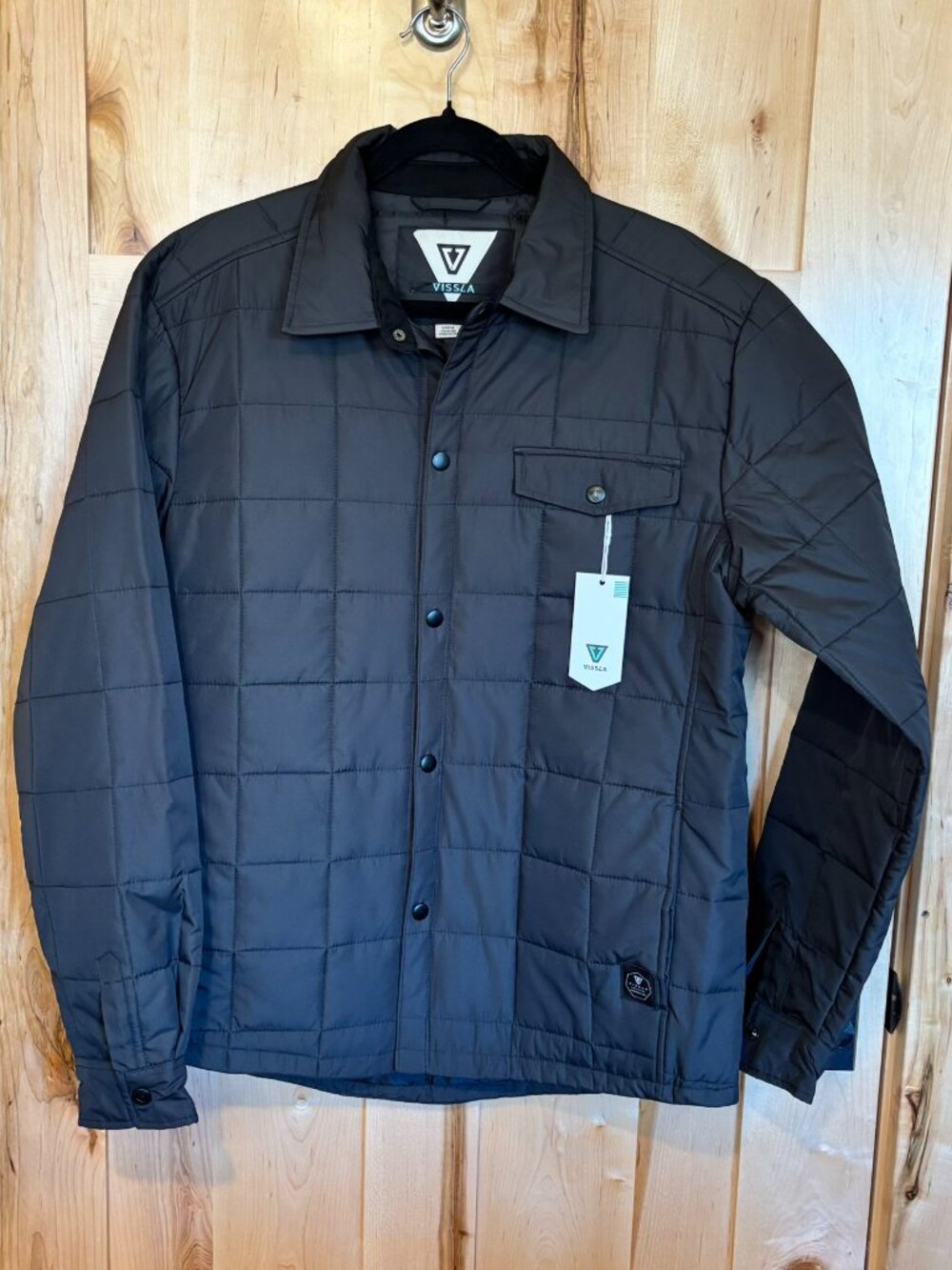 New NWT Vissla Cronkite II Eco Jacket L Black M703YCRO $199.95